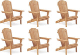 Wooden Folding Adirondack Chair Set of 6 - Photo 1