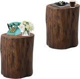 HOMPUS Concrete Outdoor Side Table Set of 2 - Photo 1