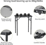 Anbte Folding Grill Table, Aluminum Camping Table Adjustable Height Max 27.5" Picnic Table Outdoor Table, Lightweight - Photo 5