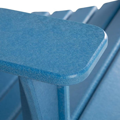 WO WESTIN OUTDOOR HDPE Laguna Outdoor Rocking Poly Adirondack Chair, Pacific Blue