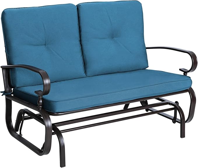 Incbruce Outdoor Glider Rocking Chair Patio Glider Bench for 2 Person - Photo 1