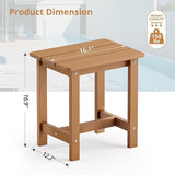 LUE BONA Outdoor Side Table, HDPS Small Outdoor Table, Adirondack Side Table, Outside End Table for Patio, Porch, Deck - Photo 3