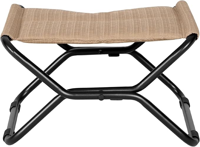 Abba Patio Heavy-Duty Outdoor Chaise Lounge Chair, Reclining Folding Camping Chair with Removable Footrest - Photo 5