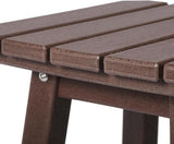 Costaelm 29" Height Outdoor Bar Stools, All-Weather Bar Stools, Adirondack Poly Patio Square Bar Stool for Patio, Deck - Photo 9