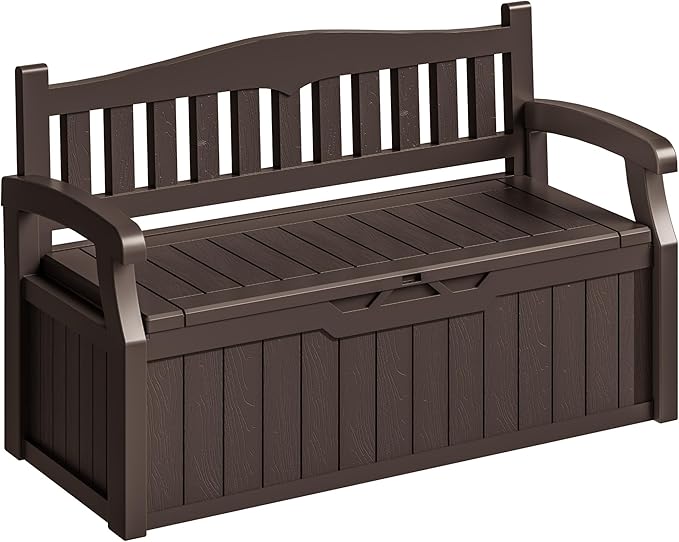 Homall 75 Gallon Outdoor Storage Benches Lockable Deck Box with Waterproof and UV Resistant - Photo 1