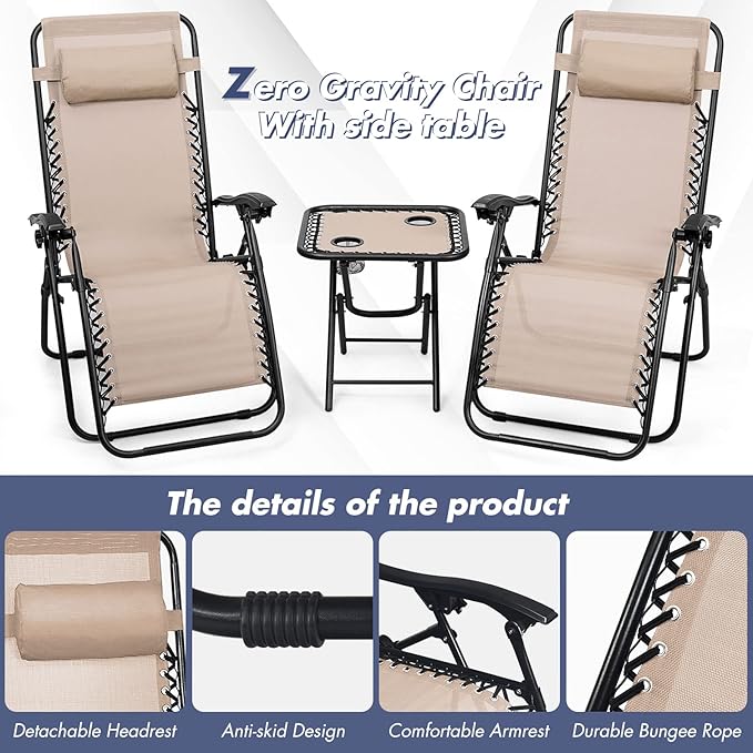 S AFSTAR Zero Gravity Chairs Set of 2 - Photo 3