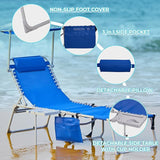 #WEJOY Tanning Chair with Face Hole & Canopy & Side Table - Photo 6