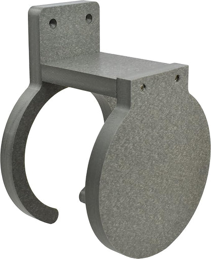 Poly Cup Holder for Adirondack Chair or Patio, Fits Standard- Large Cups (2 Pack, Charcoal Gray)