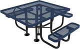 COATEDOUTDOORFURNITURE Heavy-Duty Portable ADA-Compliant Outdoor Picnic Table with Umbrella Hole - Photo 1