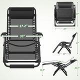 ZENPETIO Oversized Zero Gravity Chair, 33In XXL Zero Gravity Recliner Lounge Chair - Photo 3