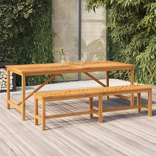 Patio Bench 70.9" Solid Wood Acacia Patio Furniture, Outdoor Seating