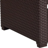 Flash Furniture Seneca Chocolate Brown Faux Rattan End Table - Photo 7
