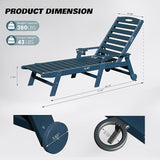 Domi Outdoor Chaise Lounge Chairs Set of 2 - Photo 2