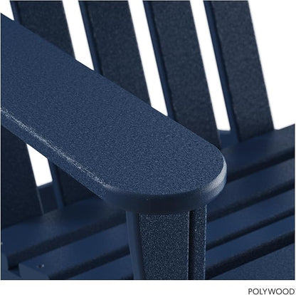 POLYWOOD AD4030NV Classic Adirondack Chair, Navy