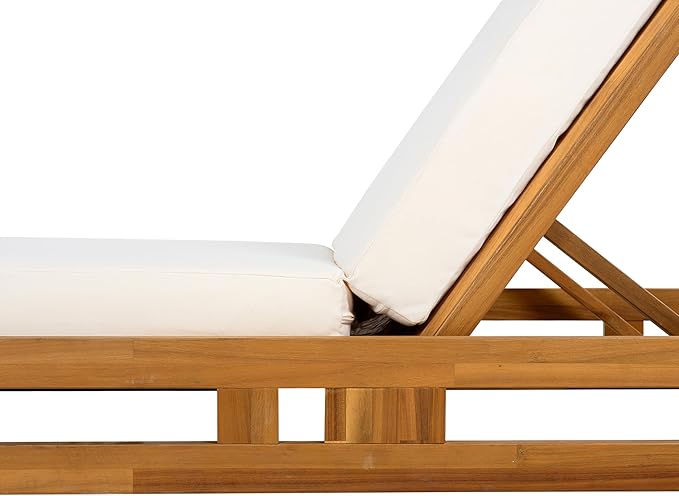 Christopher Knight Home Jossie Acacia Wood Chaise Lounge Chair Outdoor Set of 2 - Photo 9