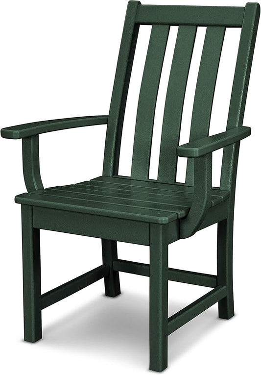 POLYWOOD Vineyard Dining Arm Chair (Green)
