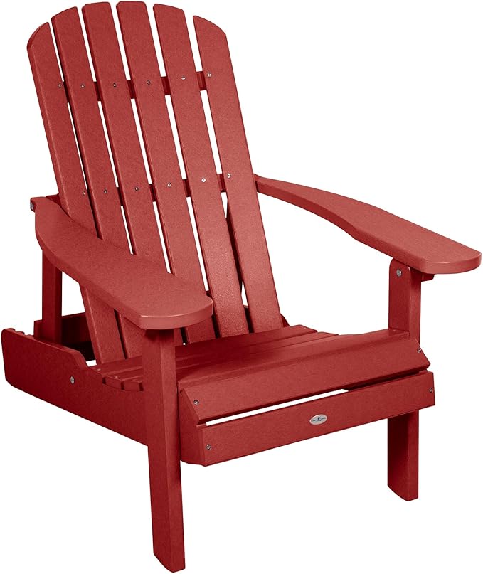 Cape Folding and Reclining Adirondack Chair, Standard, Boathouse Red