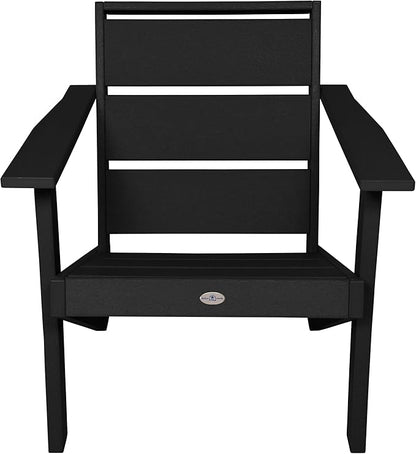 Haven Modern Adirondack Chair, Black Sand