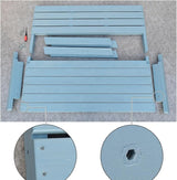 Outdoor Garden Bench, Patio Bench, Park Wooden Bench with Sturdy Backrest Armrests, for Lawn, Balcony, Yard - Photo 7