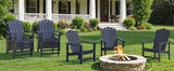 Stackable HDPE Adirondack Chairs Set of 2 – Durable, Weather-Resistant Outdoor Patio Seating - Photo 6