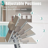 Domi Outdoor Lounge Chairs Set of 3, Upgraded Aluminum Chaise Lounge Chair with 5 Adjustable Positions - Photo 5