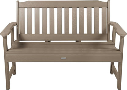 highwood Lehigh Garden Bench, 4 Feet, Woodland Brown