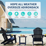 Plawdlik [2026 Upgraded Folding Adirondack Chair, 37.8" Extra High Back & 20.3" Wide Seat with Dual Cup Holders - Photo 5