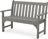 POLYWOOD GNB48GY Vineyard 48" Bench, Slate Grey - Photo 1