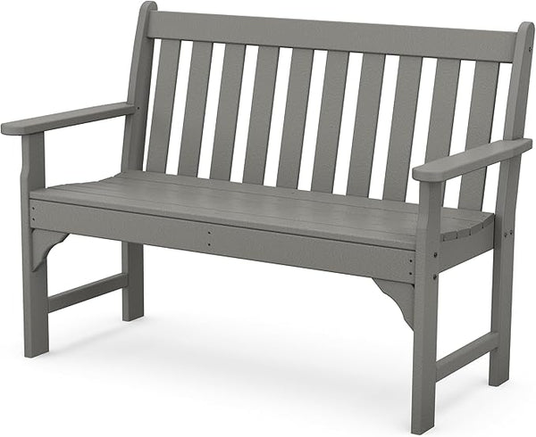 POLYWOOD GNB48GY Vineyard 48" Bench, Slate Grey - Photo 1