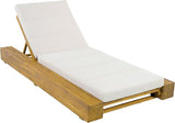 Christopher Knight Home Tory Acacia Wood Chaise Lounge Chair Outdoor Set of 2, Poolside Sun Lounger Recliner - Photo 6