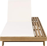 Christopher Knight Home Dami Patio Chaise Lounge Chair Outdoor with 2-Thick Cushion, Acacia Wood Poolside Sun Lounger - Photo 7