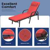 Patio Chaise Lounge Set 3 Pieces Pool Lounge Chairs - Photo 3