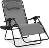 Best Choice Products Oversized Zero Gravity Chair, Folding Outdoor Patio Lounge Recliner w/Cup Holder Accessory Tray - Photo 1