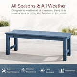 Stoog Backless Outdoor Bench, 2-Person Patio Benches for Outdoors, Weatherproof Garden Bench, Never Rot or Fade - Photo 4