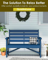 GREENVINES Outdoor Bench | 51.5’’ | HDPE | Garden Benches | Weatherproof - Photo 5