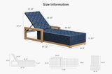 PURPLE LEAF Outdoor Chaise Lounge Set of 2 - Photo 2