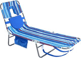 SUNNYFEEL Beach Lounge Chair, Backpack Reclining Beach Chairs Lay Flat, Sun Face Down Tanning Chair - Photo 1