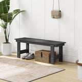 Costaelm Garden Bench, Front Porch Bench Entryway Park Bench, Patio Backless Garden Seat for Outdoors/Indoor - Photo 2