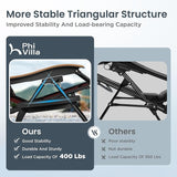 PHI VILLA XXL Oversized Padded Zero Gravity Chair, Foldable Patio Recliner - Photo 8