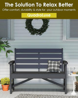 GREENVINES Outdoor Bench | HDPE | Garden Benches | All Weather | for Outdoors Patio Park Porch Outside Backyard - Photo 5