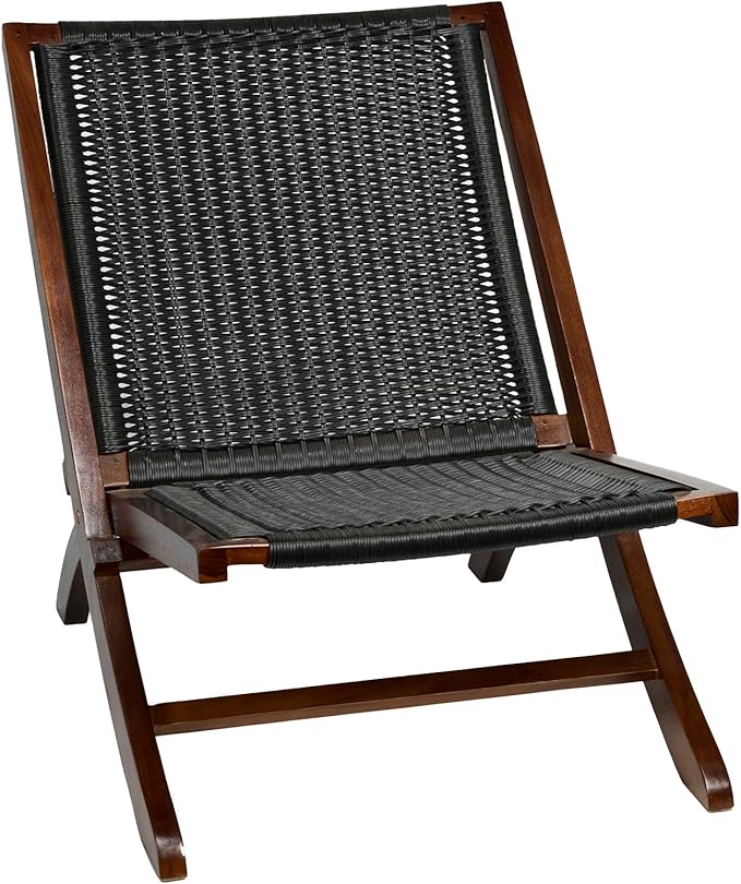 TeakCraft Teak Rattan Lounge Chair – Foldable - Photo 1