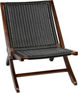 TeakCraft Teak Rattan Lounge Chair – Foldable - Photo 1