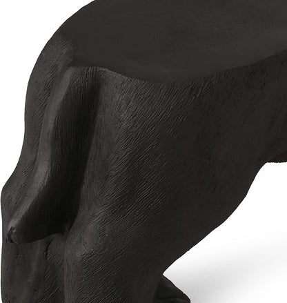 Christopher Knight Home Hyrum Outdoor Bench, Matte Black + Black