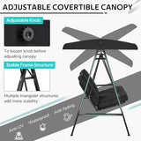 AECOJOY 2-Seat Outdoor Patio Swing Chair with Cover, Porch Swings Chairs for Adult - Photo 3