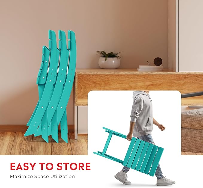 Costaelm Outdoor Patio Modern Folding Dining Chair - Photo 4