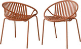 Christopher Knight Home Set of 2 Tita Modern Patio Outdoor Dining Chairs, Stacking Chair, Outside Dinner - Photo 4
