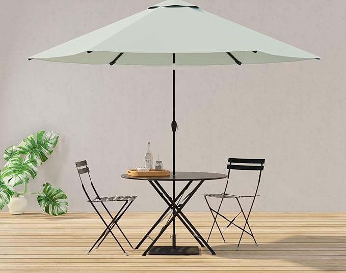 Carolina Chair & Table Bistro Set of 2 Foldable Outdoor Chairs - Elegant Powder Coated Metal Seat and Frame Folding Chairs - Modern Style Space Saving Furniture for Patio, Balcony or Garden (Black)