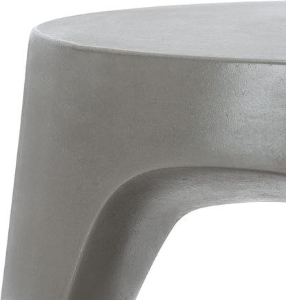 SAFAVIEH Outdoor Collection Vikki Modern Dark Grey Concrete Accent Table (Fully Assembled) VNN1040A