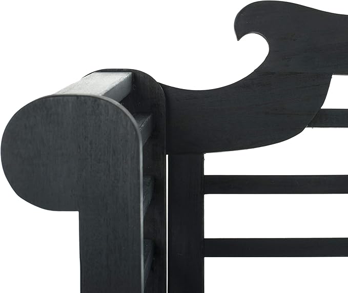 Safavieh PAT6705K Outdoor Collection Khara Dark Slate Grey Bench