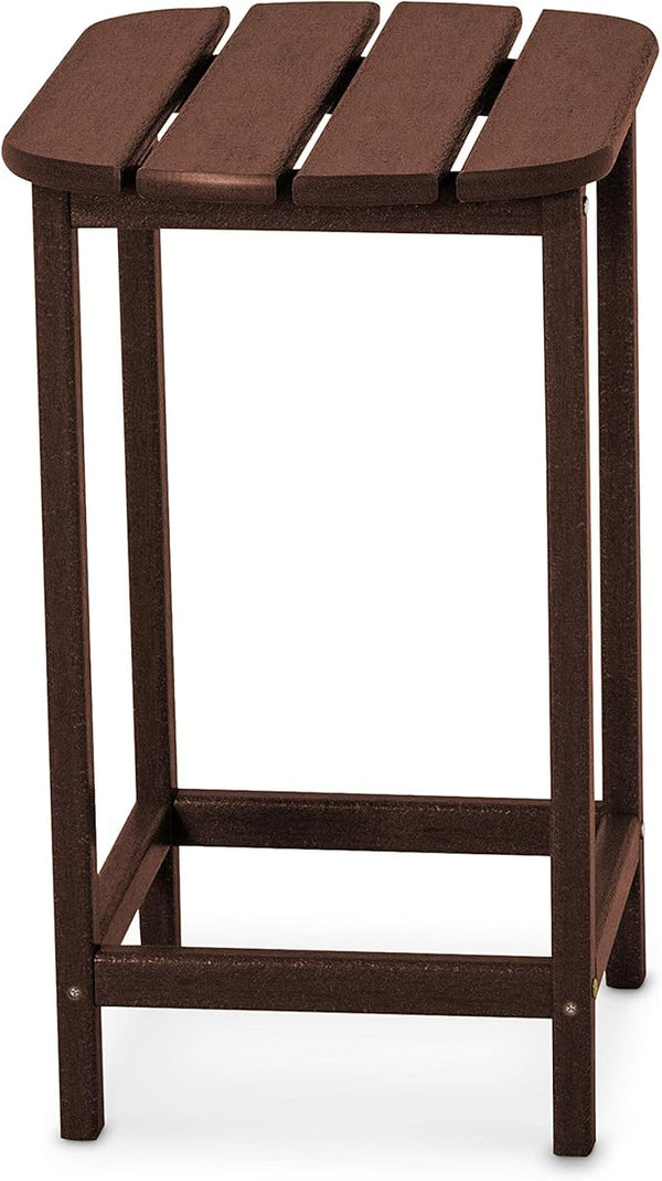 POLYWOOD SBT26MA South Beach 26-Inch Counter Side Table, Mahogany - Photo 1